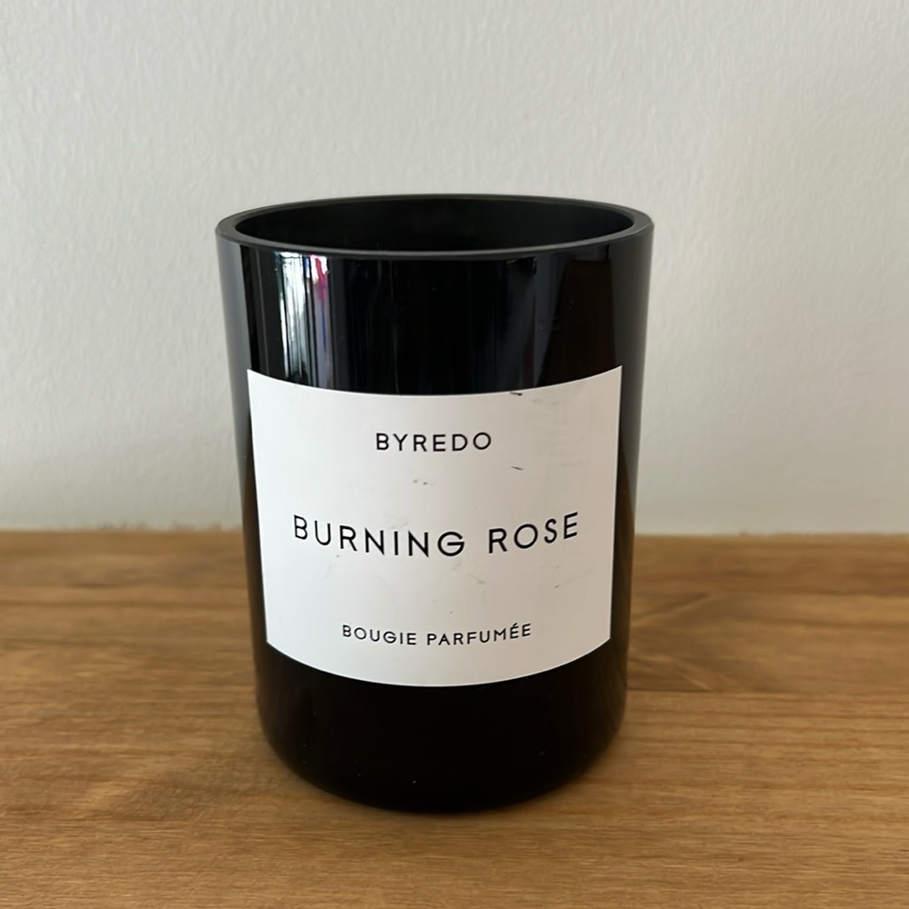 Byredo Burning Rose candle (empty)